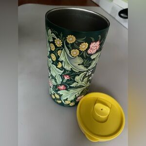 Yellow Lid Stainless Steel Tumbler